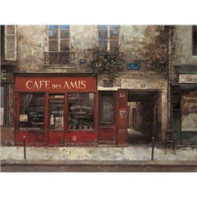 Cafe Des Amis - Cuadrostock