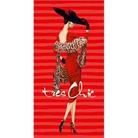 Tres Chic Fashion Illustration In Red