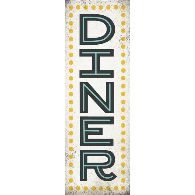 Retro Diner Sign - Cuadrostock