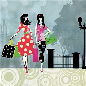 Girls Gone Shopping - Cuadrostock