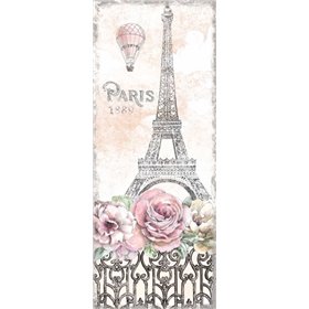 Paris Roses Panel VIII
