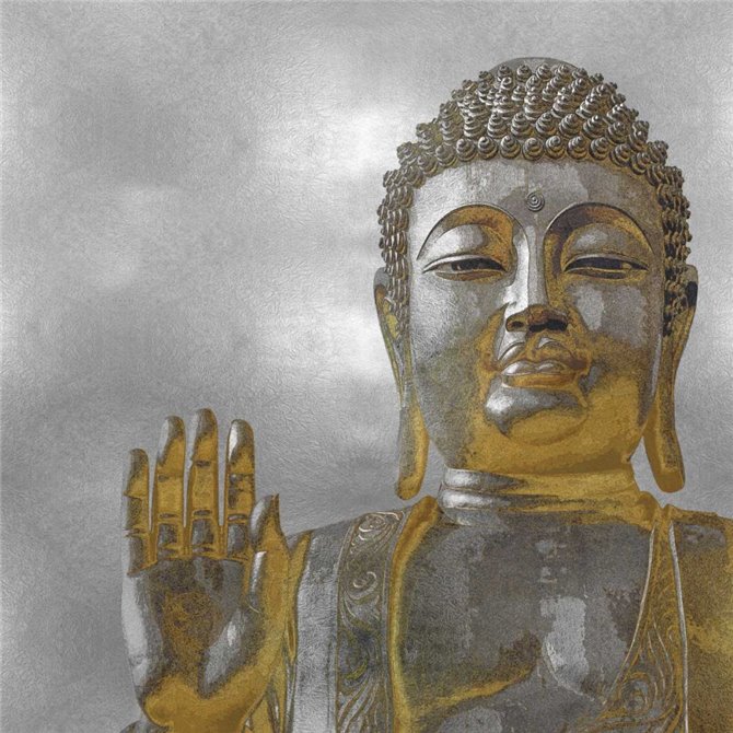 Silver and Gold Buddha - Cuadrostock