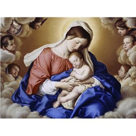 The Madonna and Child In Glory With Cherubs