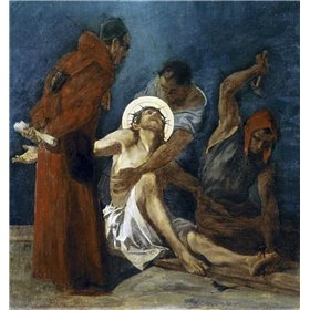 Jesus Is Nailed To The Cross, 11th Station of The Cross - Cuadrostock