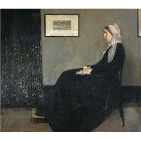 Portrait of The Artists Mother - Arrangement In Gray and Black No.1