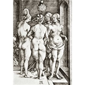 Cuadro para dormitorio - Four Nude Women - Cuadrostock