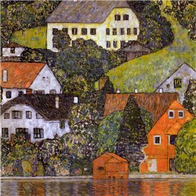 Houses In Unterach On Lake Atter 1916