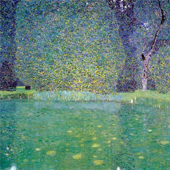 Pond At Schloss Kammer On The Attersee 1910 - Cuadrostock