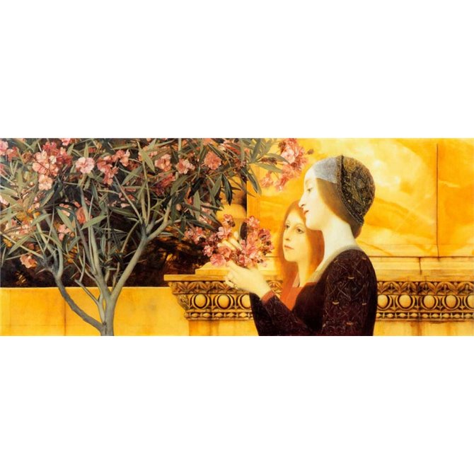 Two Girls With Oleander c. 1892 - Cuadrostock