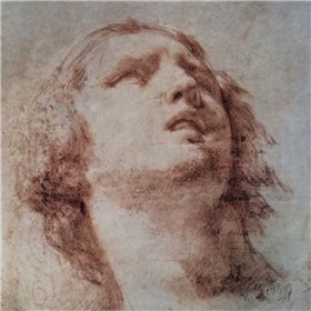 Study of a Head Looking Up - Cuadrostock