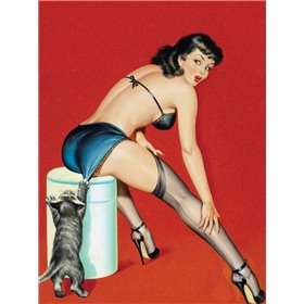Mid-Century Pin-Ups - Flirt Magazine - Playful Pussy - Cuadrostock