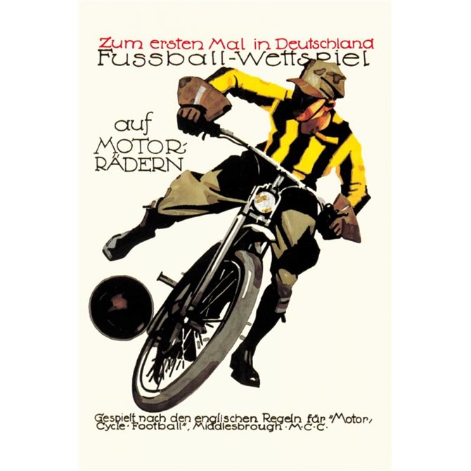 Soccer on Motorcycle - Cuadrostock