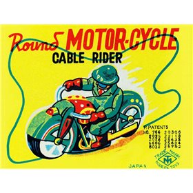 Round Motor-cycle Cable Rider