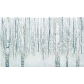 Birches in Winter Blue Gray - Cuadrostock