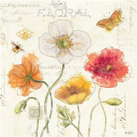 Painted Poppies III - Cuadrostock
