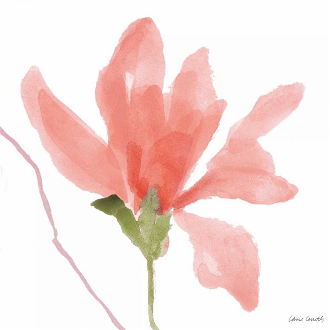Floral Sway Peach I - Cuadrostock
