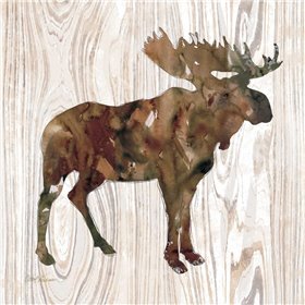 Pine Forest Moose - Cuadrostock