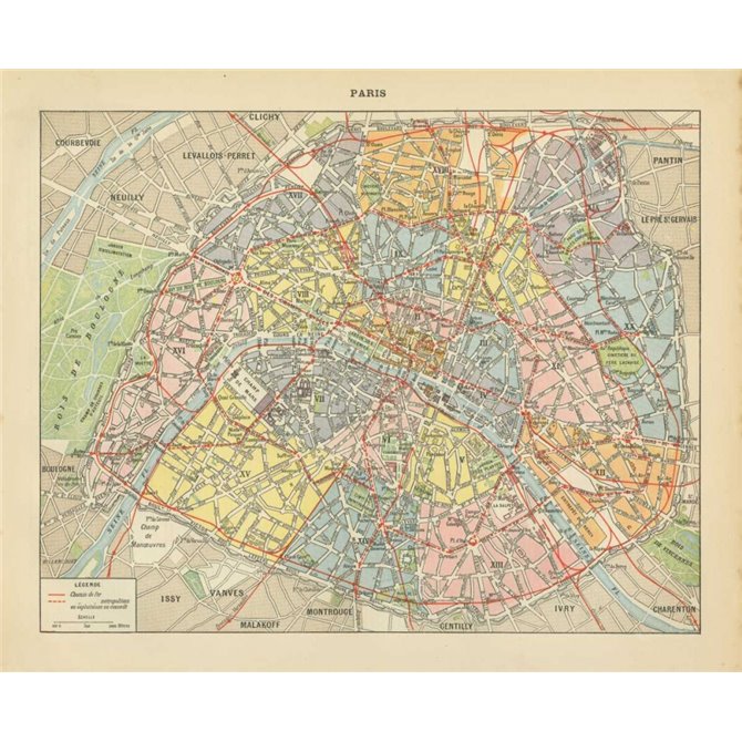 French Map I - Cuadrostock