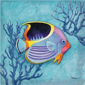Azure Tropical Fish I - Cuadrostock