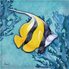 Azure Tropical Fish II - Cuadrostock