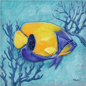 Azure Tropical Fish V - Cuadrostock