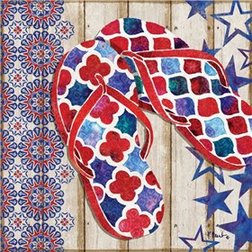 Patriotic Sarasota Sandals I