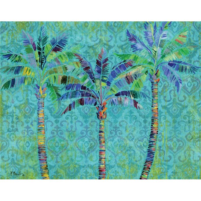 Paradise Palms Turquoise - Cuadrostock