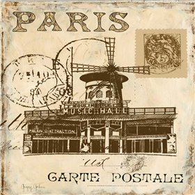Paris Collage Sq. IV