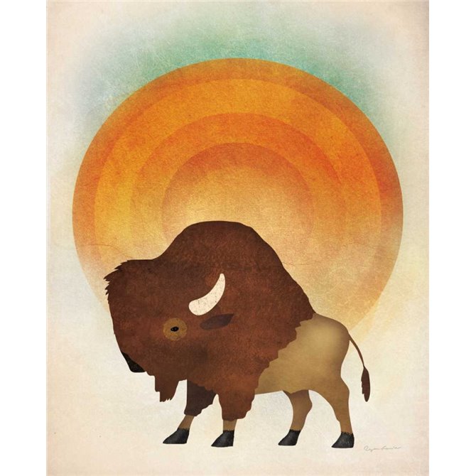 Blazing Sun Bison - Cuadrostock