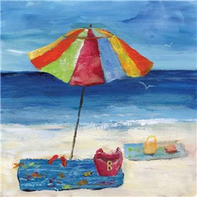 Bright Beach Umbrella I