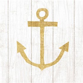 Beachscape III Anchor Gold Neutral - Cuadrostock