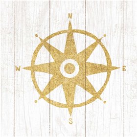 Beachscape IV Compass Gold Neutral - Cuadrostock