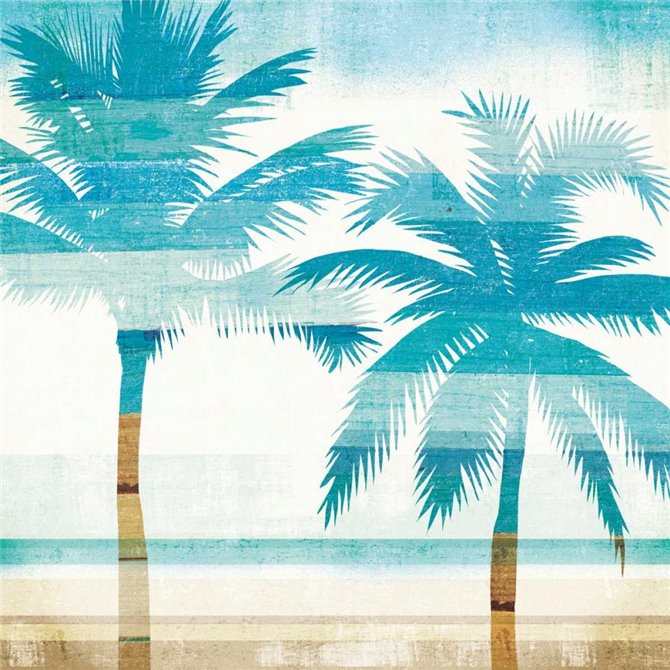 Beachscape Palms III - Cuadrostock