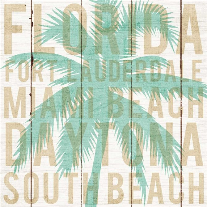 Bon Voyage Florida Palm - Cuadrostock