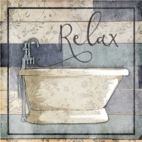 Relaxing Wooden Bath