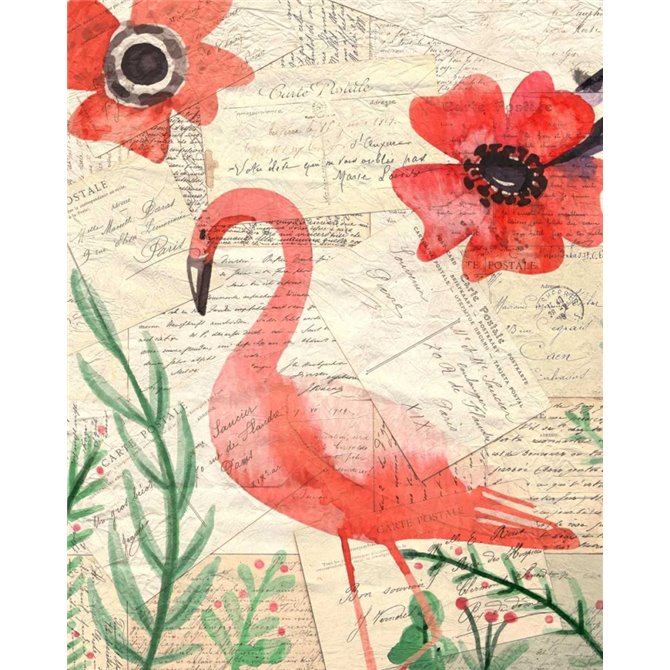 Postcard Flamingo 2 - Cuadrostock