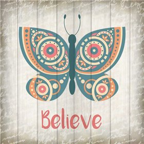 Butterfly Believe - Cuadrostock