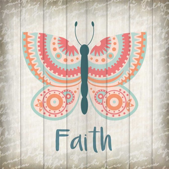 Butterfly Faith - Cuadrostock