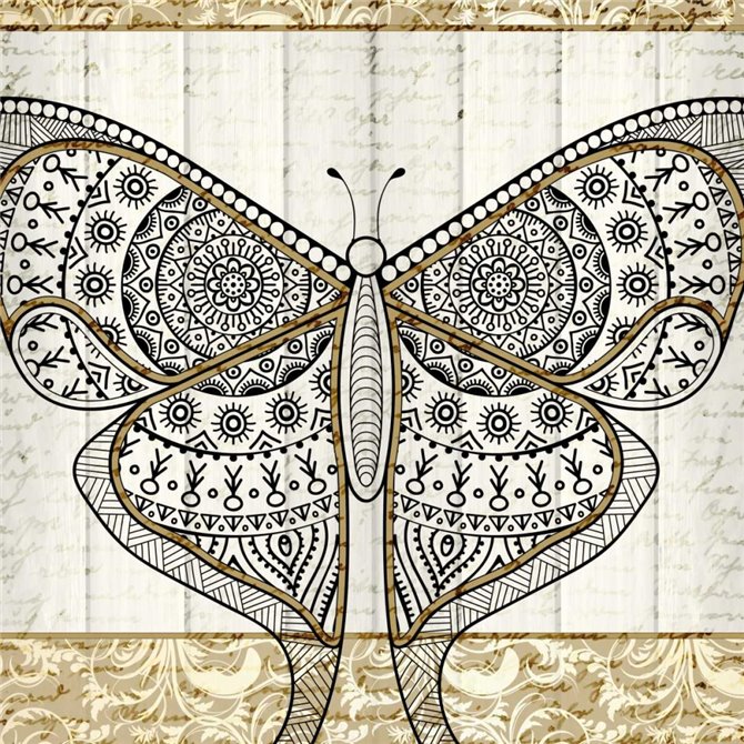 Damask Butterfly 2 - Cuadrostock
