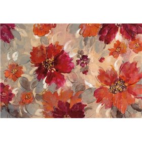 Magenta and Coral Floral
