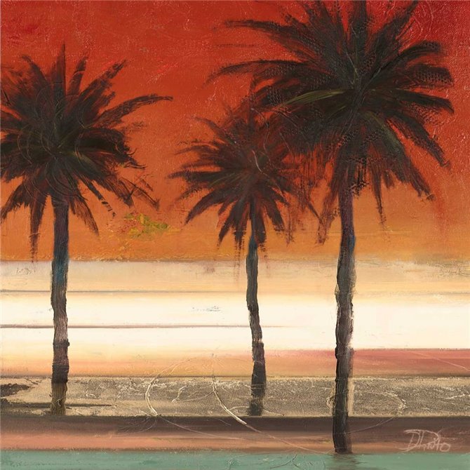 Red Coastal Palms II