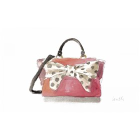 Watercolor Bow Satchel I