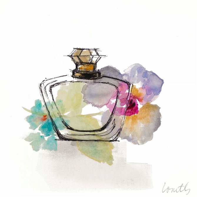 Crystal Watercolor Perfume  Square I