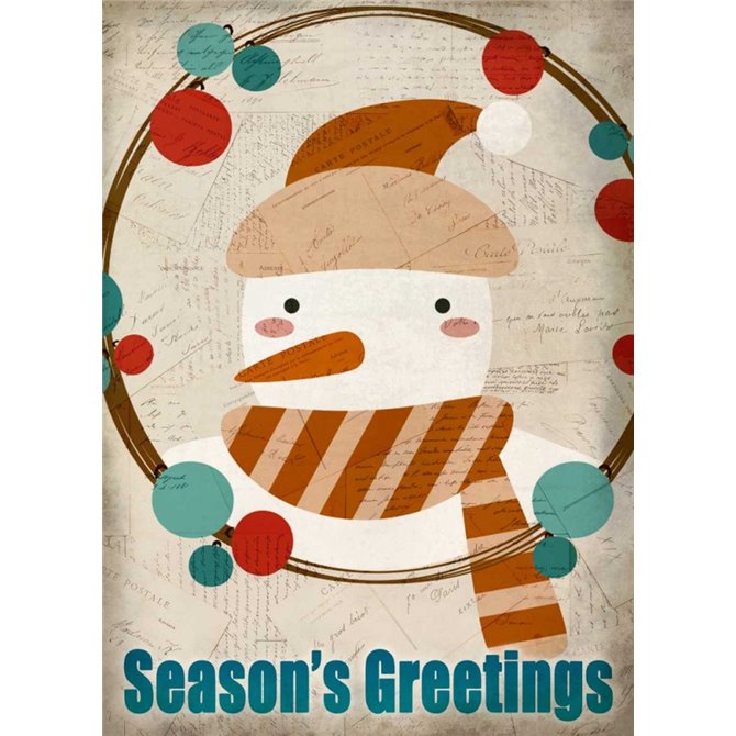 Seasons Greetings Snowman