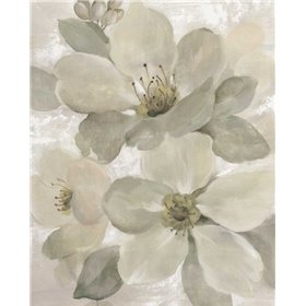 Cuadro para dormitorio - White on White Floral I Crop Neutral - Cuadrostock