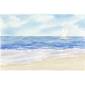 Sailboat and Seagulls II