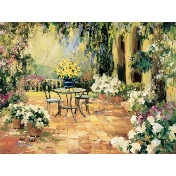 Floral Courtyard - Cuadrostock