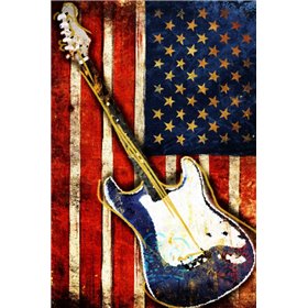 Patriotic Guitar - Cuadrostock