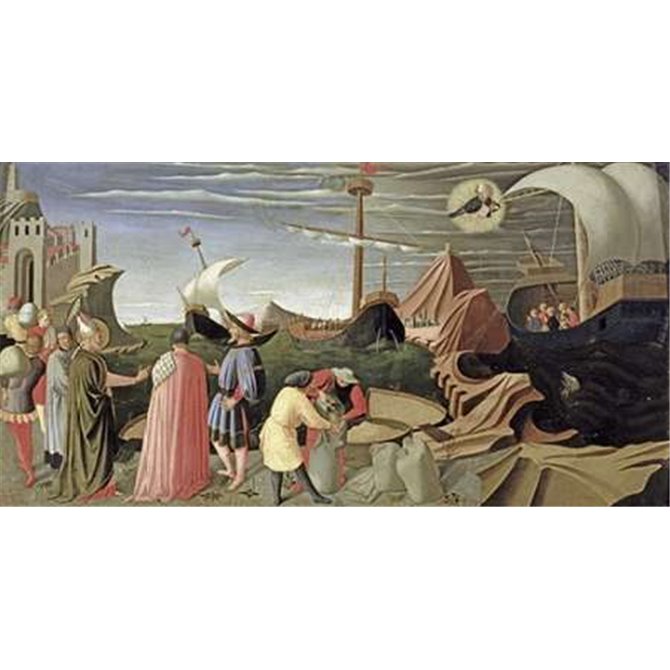 Predella Triptych Story of Saint Luke - Cuadrostock