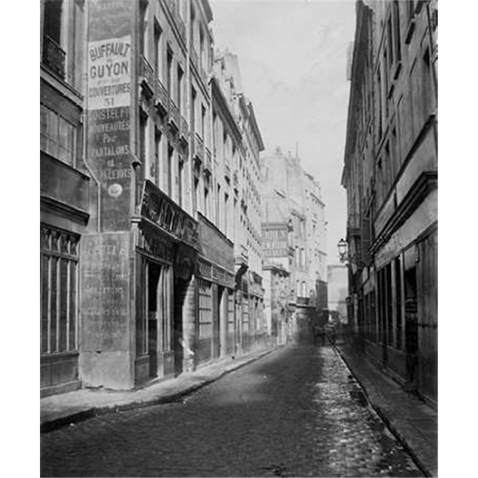 Paris, 1865 - Rue des Bourdonnais de la rue de Rivoli